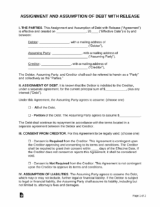 Assignment Of Debt Agreement Template assignment-of-debt-agreement-template