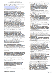 Business Associate Subcontractor Agreement Template business-associate-subcontractor-agreement-template