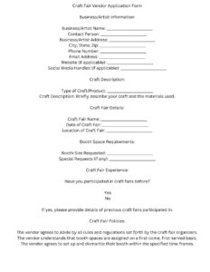 Craft Fair Vendor Agreement Template craft-fair-vendor-agreement-template