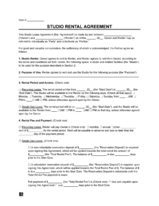 dance-studio-rental-agreement-template