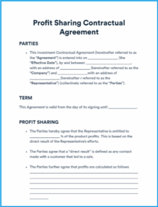 Employee Profit Sharing Agreement Template employee-profit-sharing-agreement-template