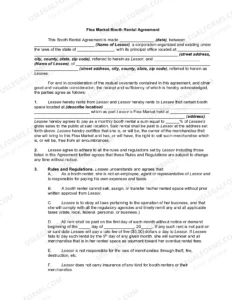 Flea Market Booth Rental Agreement Template flea-market-booth-rental-agreement-template