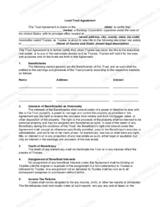 Florida Land Trust Agreement Template florida-land-trust-agreement-template