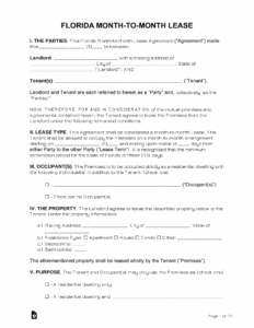 florida-month-to-month-lease-agreement-template