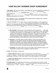 Hair Stylist Commission Agreement Template hair-stylist-commission-agreement-template