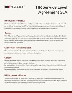 Human Resources Service Level Agreement Template human-resources-service-level-agreement-template