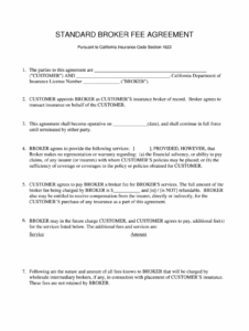 insurance-broker-fee-agreement-template