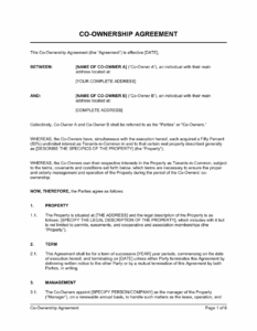 Joint Property Ownership Agreement Template joint-property-ownership-agreement-template