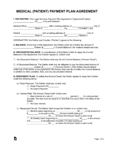 Medical Payment Plan Agreement Template medical-payment-plan-agreement-template