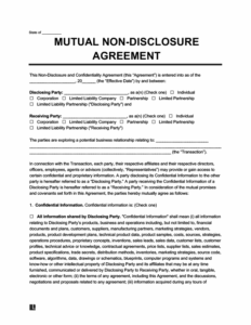 Multi Party Non Disclosure Agreement Template multi-party-non-disclosure-agreement-template